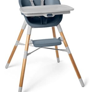 Skip Hop Baby High Chair 4 in 1 Convertible High Chair, EON, Slate Blue