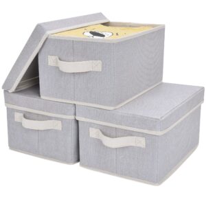 GRANNY SAYS Bundle of 3-Pack Storage Bins with Handles & 1-Pack Hanging Storage Shelves