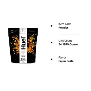 Huel Hot and Savory Instant Meal Replacement - Cajun Pasta - 14 Scoops Packed with 100% Nutritionally Complete Food, Including 25g of Protein, 6g of Fiber, and 27 Vitamins and Minerals