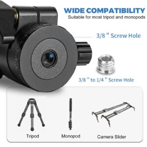 Tripod Ball Head, CAVIX H-46 Metal Ball Head Camera Tripod Head 44lbs/20kg Load with Arca Swiss Quick Release Plate for Tripod, Monopod, DSLR, Camera