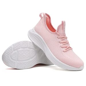 zove womens walking shoes lightweight slip on nurse nursing work tennis running shoe comfortable casual health care sneakers for plantar fasciitis a111 pink 40