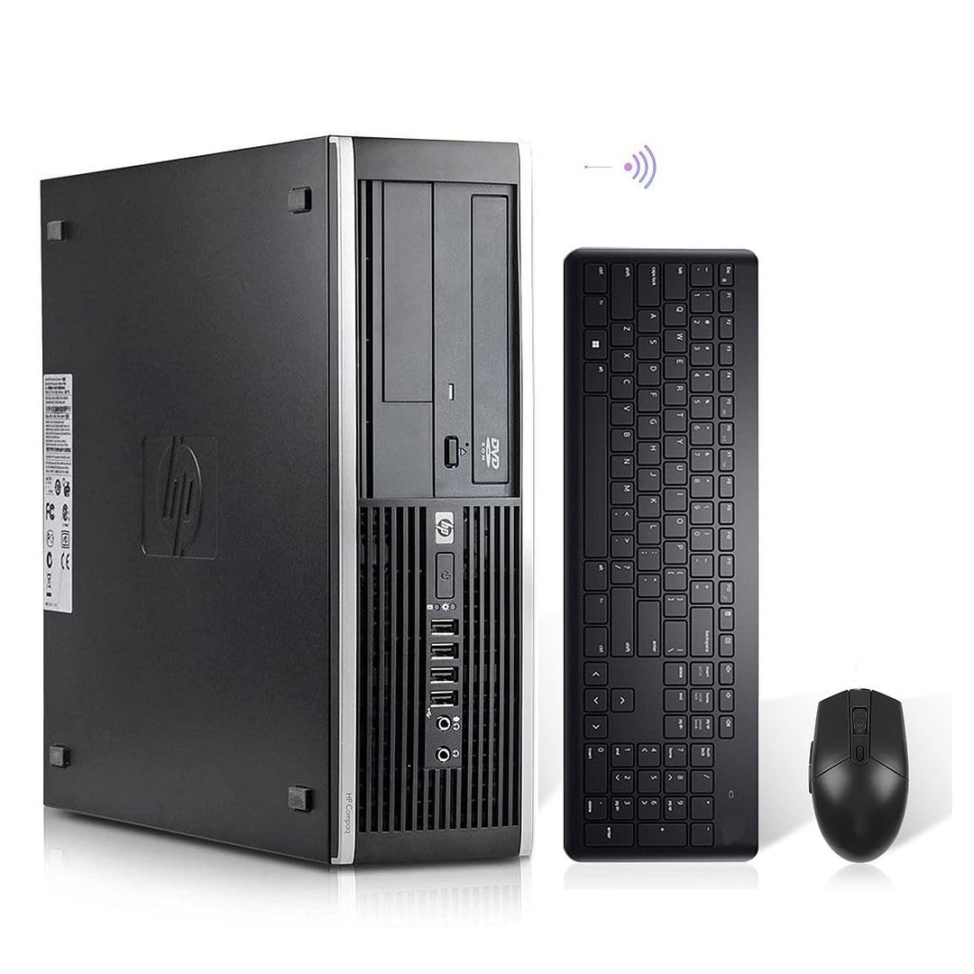 HP Elite Desktop Computer,8300 Office Small Form Factor PC,Refurbished Windows 10 Desktop,i7 Tower,32GB RAM,512GB SSD + 2TB HDD,DVDRW,DP,HDMI,WiFi,BT,VGA,Wireless Keyboard and Mouse+TJJ Pad(Renewed)