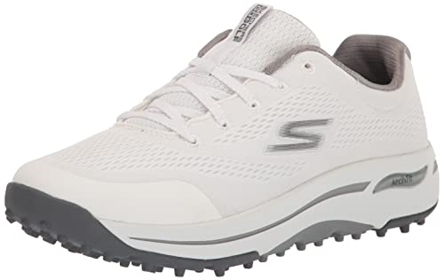 Skechers Women's Arch Fit Golf Shoe Sneaker, White, 10 Wide