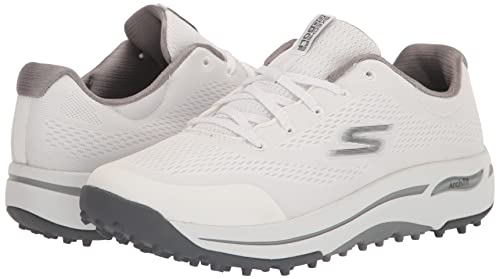 Skechers Women's Arch Fit Golf Shoe Sneaker, White, 10 Wide