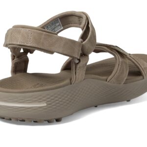 Skechers Women's Arch Fit Spikeless Golf Sandal Sneaker, Taupe, 7