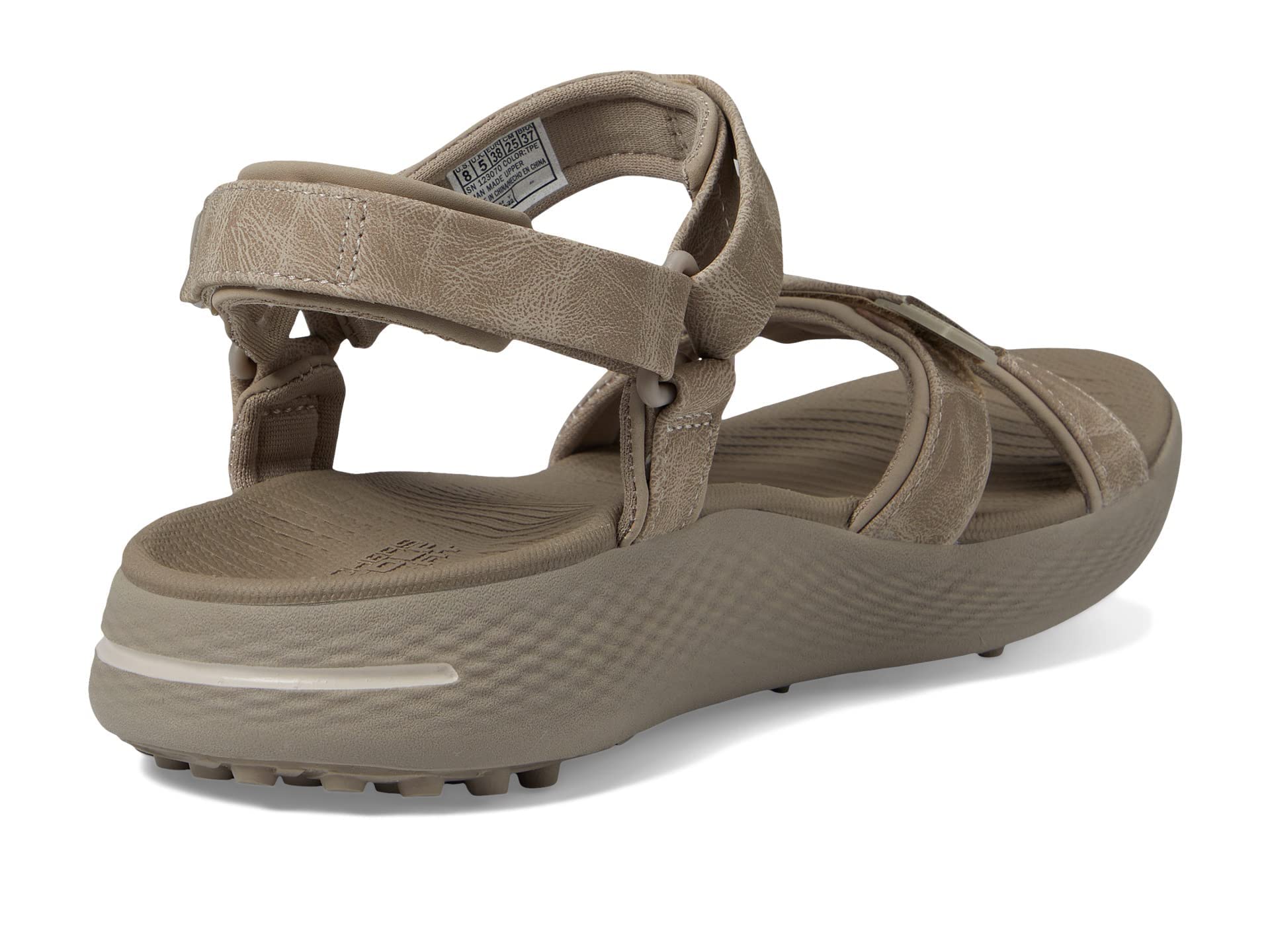 Skechers Women's Arch Fit Spikeless Golf Sandal Sneaker, Taupe, 7