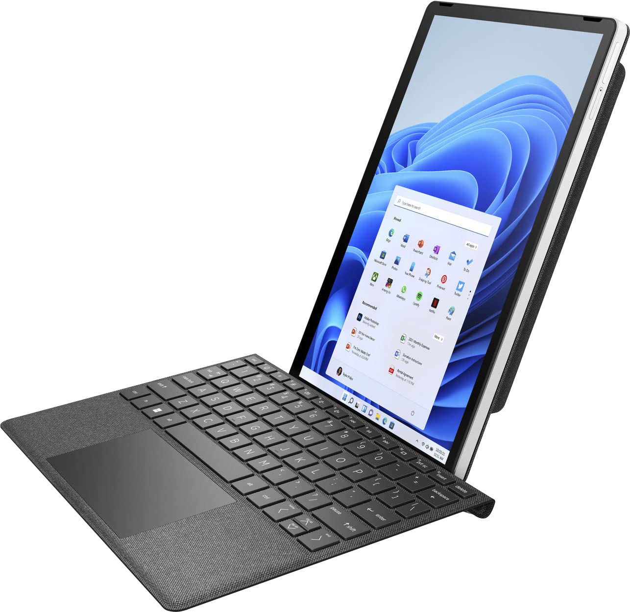 HP 11-inch Tablet 2 in 1 Touchscreen 2.1K IPS Intel Pentium Silver 4GB LPDDR4X 128GB SSD MicroSD Card Reader USB Type-C 13MP Webcam, WiFi, Bluetooth, Windows 11 Home S, Silver, 11m-be0023dx (Renewed)