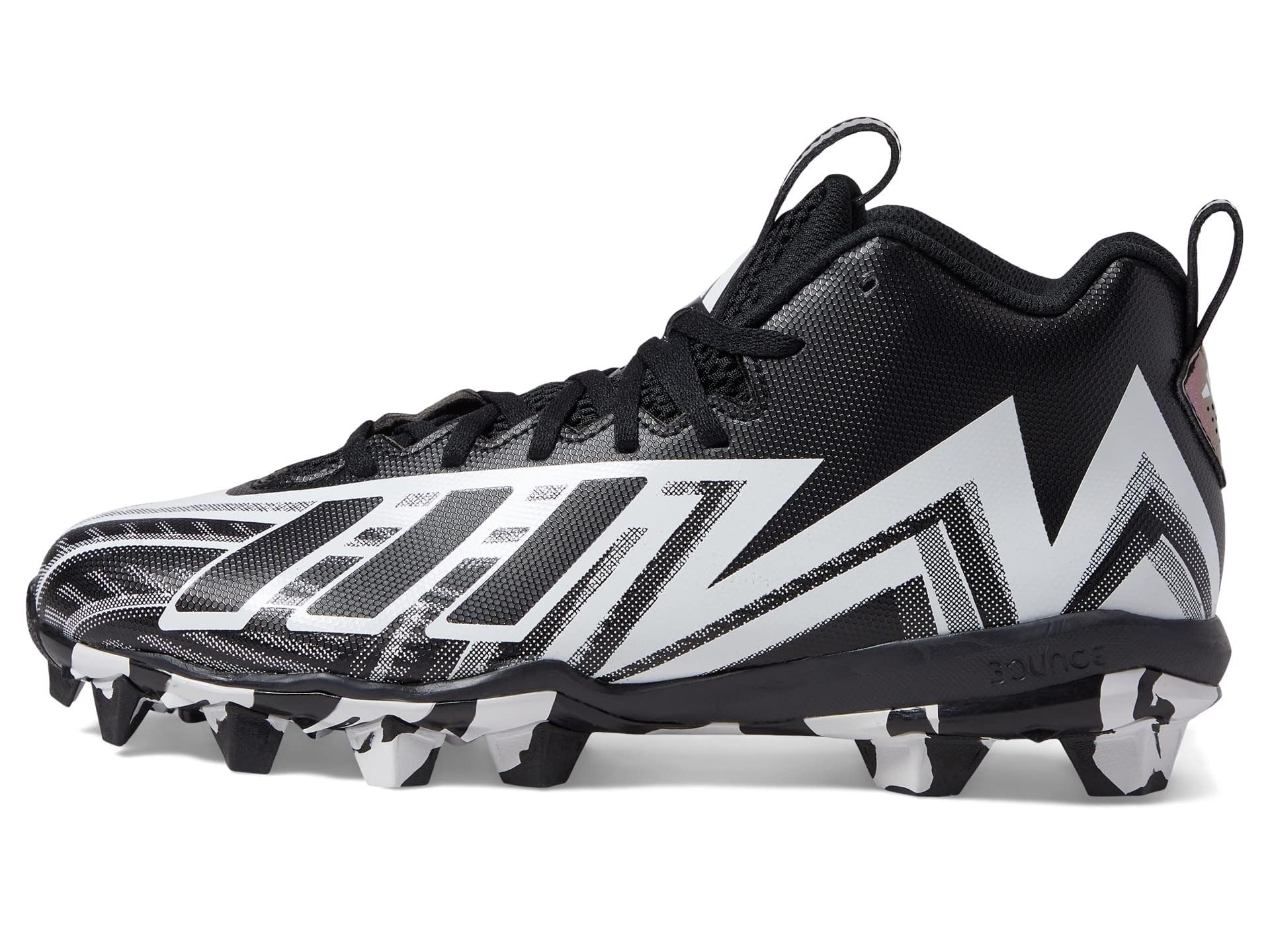 adidas Men's Freak Spark 23 Football Shoe, Black/White/Black (Molded), 9