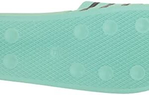 adidas Originals Men's Adilette Slide Sandal, Pulse Mint/Black/Pulse Mint, 12