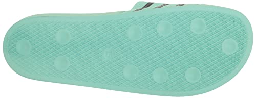 adidas Originals Men's Adilette Slide Sandal, Pulse Mint/Black/Pulse Mint, 12