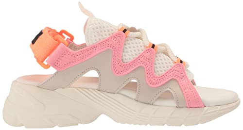 adidas Originals Women's Astir Sandals Sport, White/Super Pop/Wonder Quartz, 6