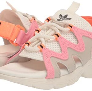 adidas Originals Women's Astir Sandals Sport, White/Super Pop/Wonder Quartz, 6