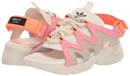 adidas Originals Women's Astir Sandals Sport, White/Super Pop/Wonder Quartz, 6