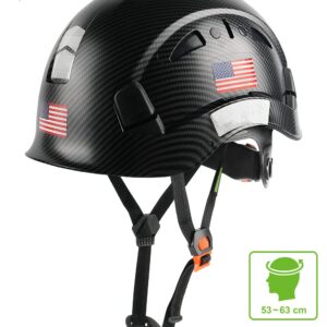 GREEN DEVIL Safety Helmet Hard Hat Adjustable Lightweight Vented ABS Work Helmet for Men and Women 6-Point Suspension ANSI Z89.1 Approved Ideal for Industrial & Construction