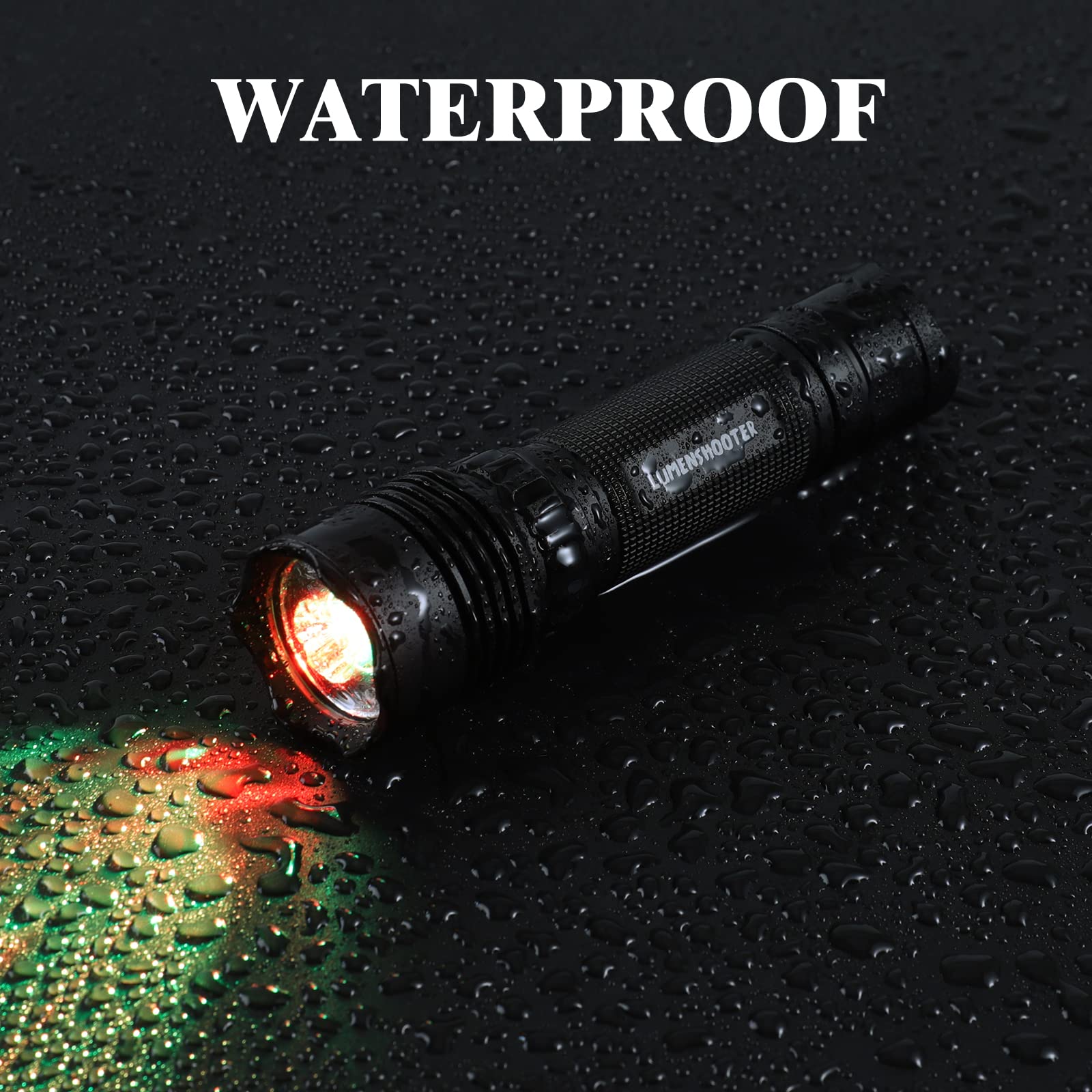 LUMENSHOOTER B2 Blood Tracking Light, Powerful Hunting Flashlight for Nighttime Deer Or Elk Blood Trail Tracking