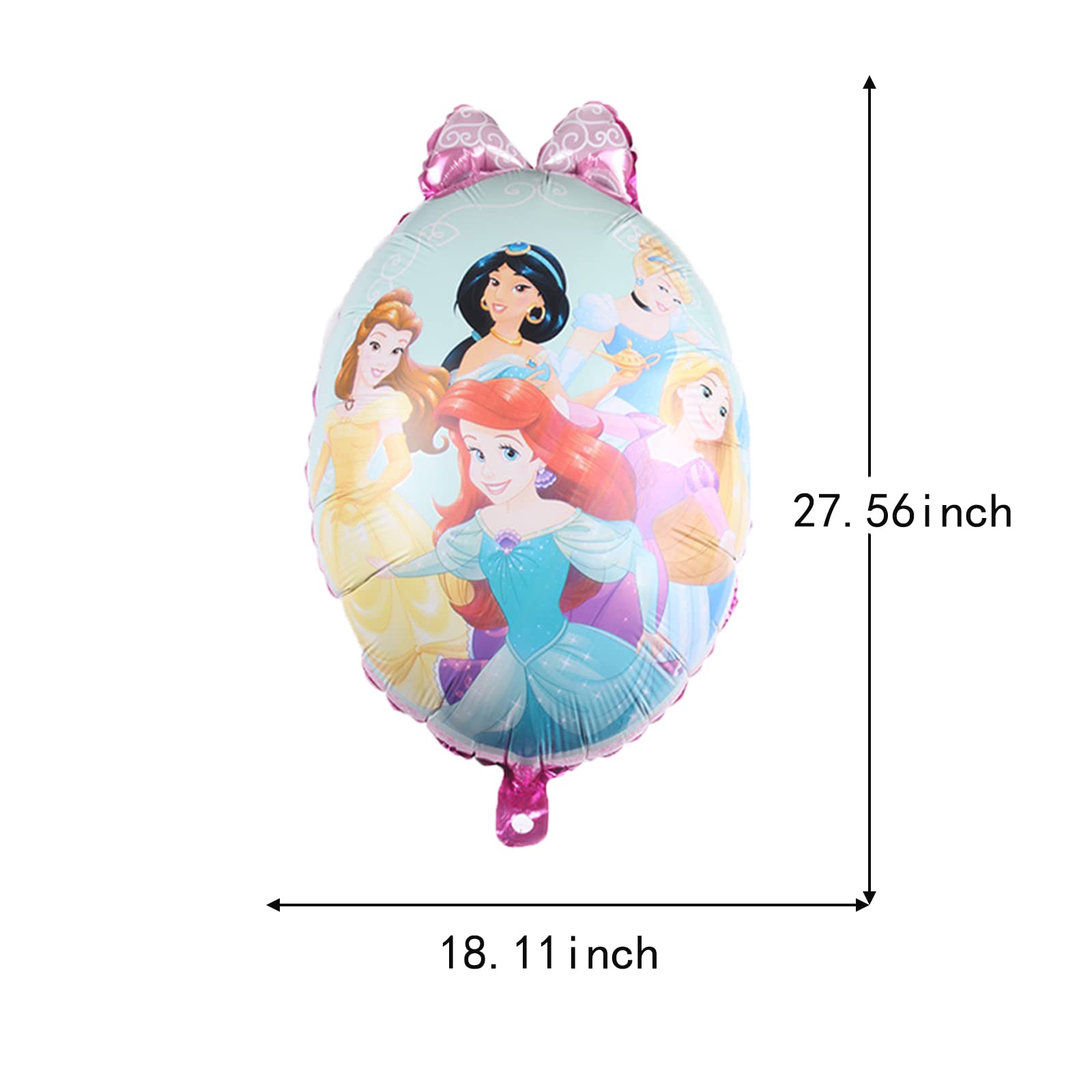 5PCS Princess Themed Birthday Party Balloons Decorations for Kids