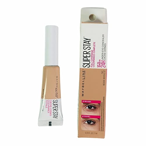 Pack of 2 Maybelline New York Super Stay Full Coverage Under-Eye Concealer, Medium # 25