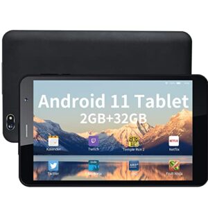 ZAOFEPU Android 11 Tablet PC 8 inch Tablet, SQ8 Pixel 800 x1280, 2MP+5MP Dual Camera,CPU 7731E-V2.0 4000MAH 2.4G WiFi Android Tablet Black with Charge Cable and OTG Cable