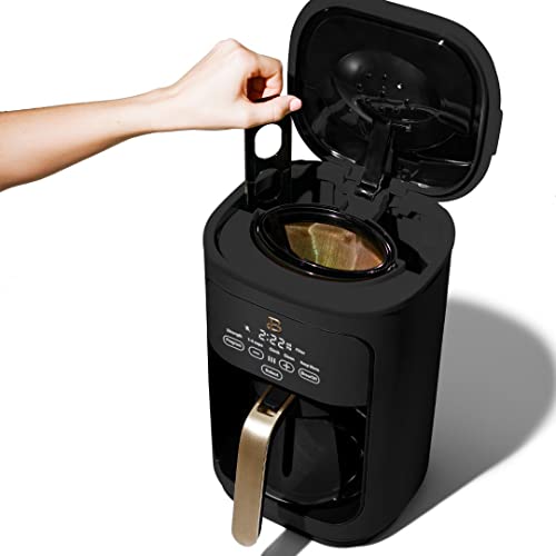 14 Cup Touchscreen Coffee Maker, Black Sesame by Drew Barrymore