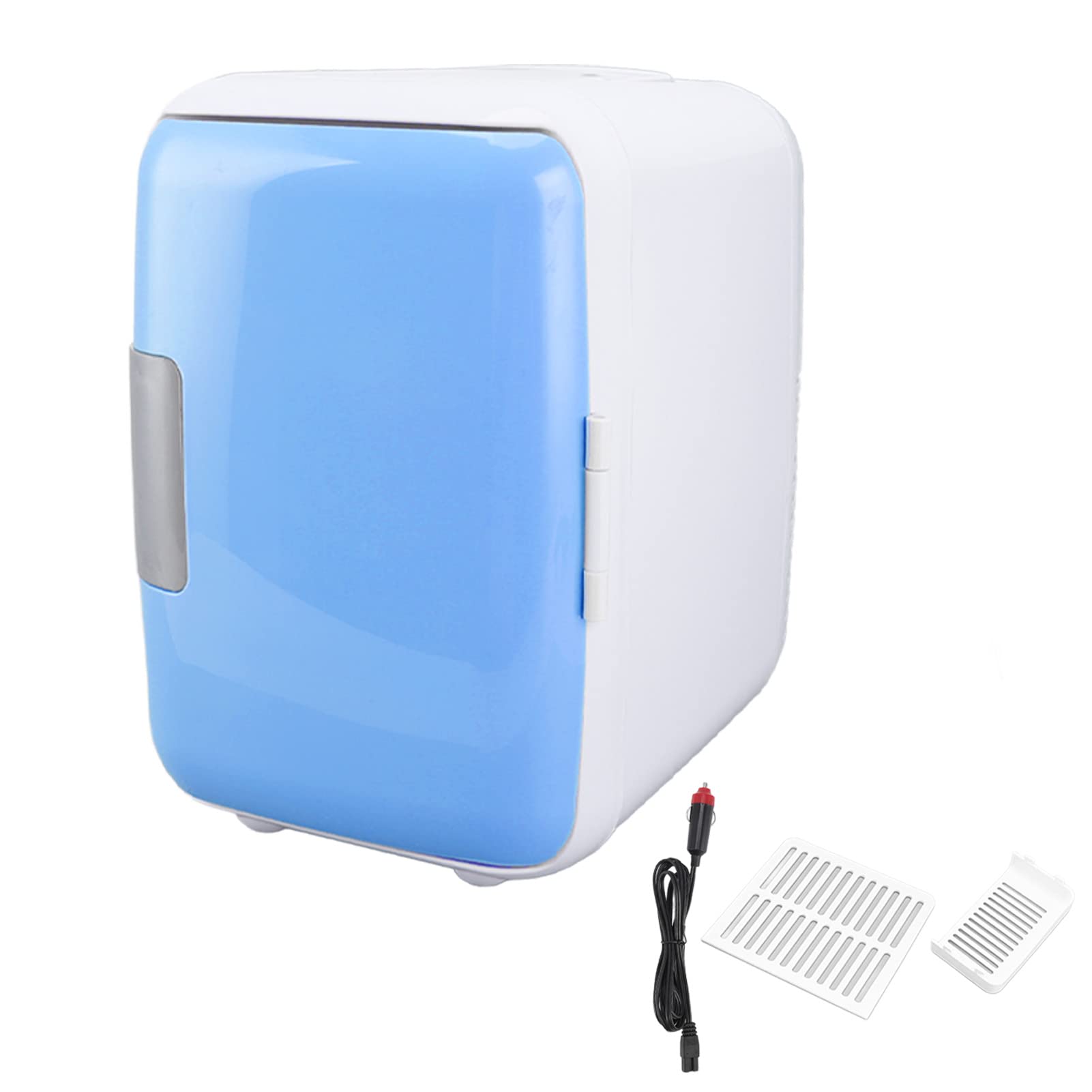 Zerodis Mini Fridge, 4 Liter/6 Can Portable Cooler and Warmer Refrigerators for Skincare Beverage Food Cosmetics Home Office and Car (Blue)