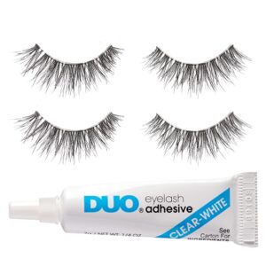 Ardell Naked Lashes 425, 2 Pairs, with DUO Clear-White Adhesive, Subtle Volume & Length