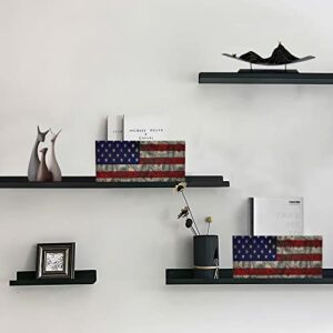Kcldeci American Flag and Dollars Storage Baskets for Shelves Storage Bins Storage Boxes Decorative for Living Room Office Bedroom Clothes Toys 2-Pack