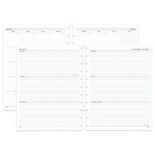 tul® discbound weekly/monthly refill pages, letter size, january to december 2023