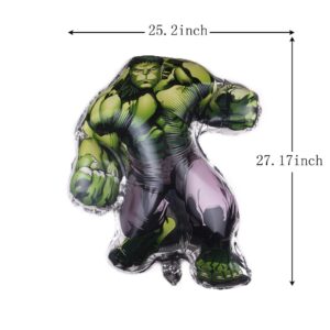 KAREENA The Incredible Hulk Birthday Balloons Supplier Superhero 3rd Decorations Green Number 3 32Inch for Kids Baby Shower (The 5th Birthday)