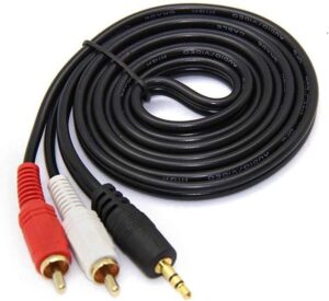3.5mm to 2 rca audio cable replacement for bose wave radio awrc-1g awr1rw awrc-1p awaccp