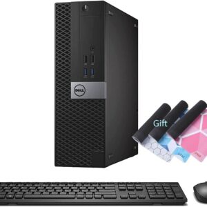 Dell 5050 SFF Desktop Intel i7-6700 UP to 4.00GHz 32GB DDR4 New 512GB NVMe SSD + 2TB HDD Built-in AX200 Wi-Fi 6 BT Dual Monitor Support Wireless Keyboard and Mouse Win10 Pro (Renewed)