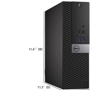 Dell 5050 SFF Desktop Intel i7-6700 UP to 4.00GHz 32GB DDR4 New 512GB NVMe SSD + 2TB HDD Built-in AX200 Wi-Fi 6 BT Dual Monitor Support Wireless Keyboard and Mouse Win10 Pro (Renewed)