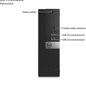 Dell 5050 SFF Desktop Intel i7-6700 UP to 4.00GHz 32GB DDR4 New 512GB NVMe SSD + 2TB HDD Built-in AX200 Wi-Fi 6 BT Dual Monitor Support Wireless Keyboard and Mouse Win10 Pro (Renewed)