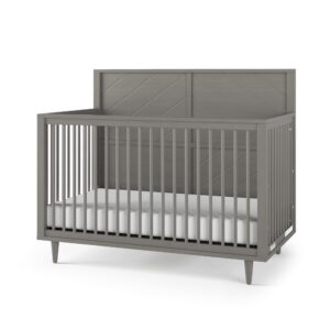 child craft surrey hill 4-in-1 convertible crib, baby crib converts to day bed, toddler bed and full size bed, 3 adjustable mattress positions, non-toxic, baby safe finish (toasted chestnut)