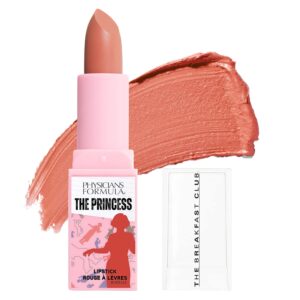 physicians formula the breakfast club collection the princess lipstick pinkish red, don’t like monday, nourishing for dry lips