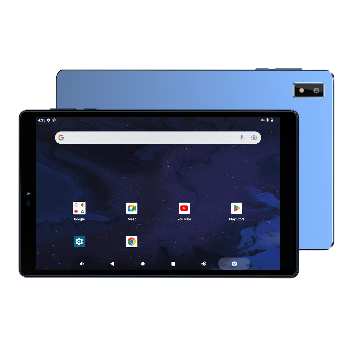 FILY F8 Android12 Tablet, 8 inch Tablet, 4GB+128GB Storage, Quad-Core Processor, 2.0Ghz, Full Metal Cover, Bluetooth5.2, Google GMS Tablet, 5G/2.4G Wi-Fi, HD Touch Screen, USB-C Fast Charge (Blue)