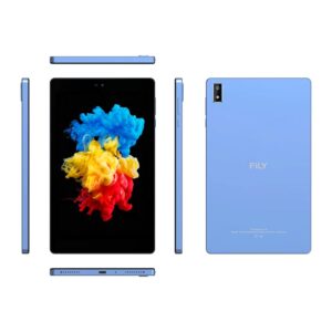 FILY F8 Android12 Tablet, 8 inch Tablet, 4GB+128GB Storage, Quad-Core Processor, 2.0Ghz, Full Metal Cover, Bluetooth5.2, Google GMS Tablet, 5G/2.4G Wi-Fi, HD Touch Screen, USB-C Fast Charge (Blue)