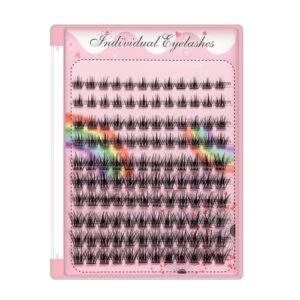 Bodermincer Lashes Clusters 10-12-14-16mm Mixed Lashes Extension Kit lashes clusters Lashes Wispy Eyelash Extension Individual Eyelash Bunche (10-12-14-16mm Mixed)
