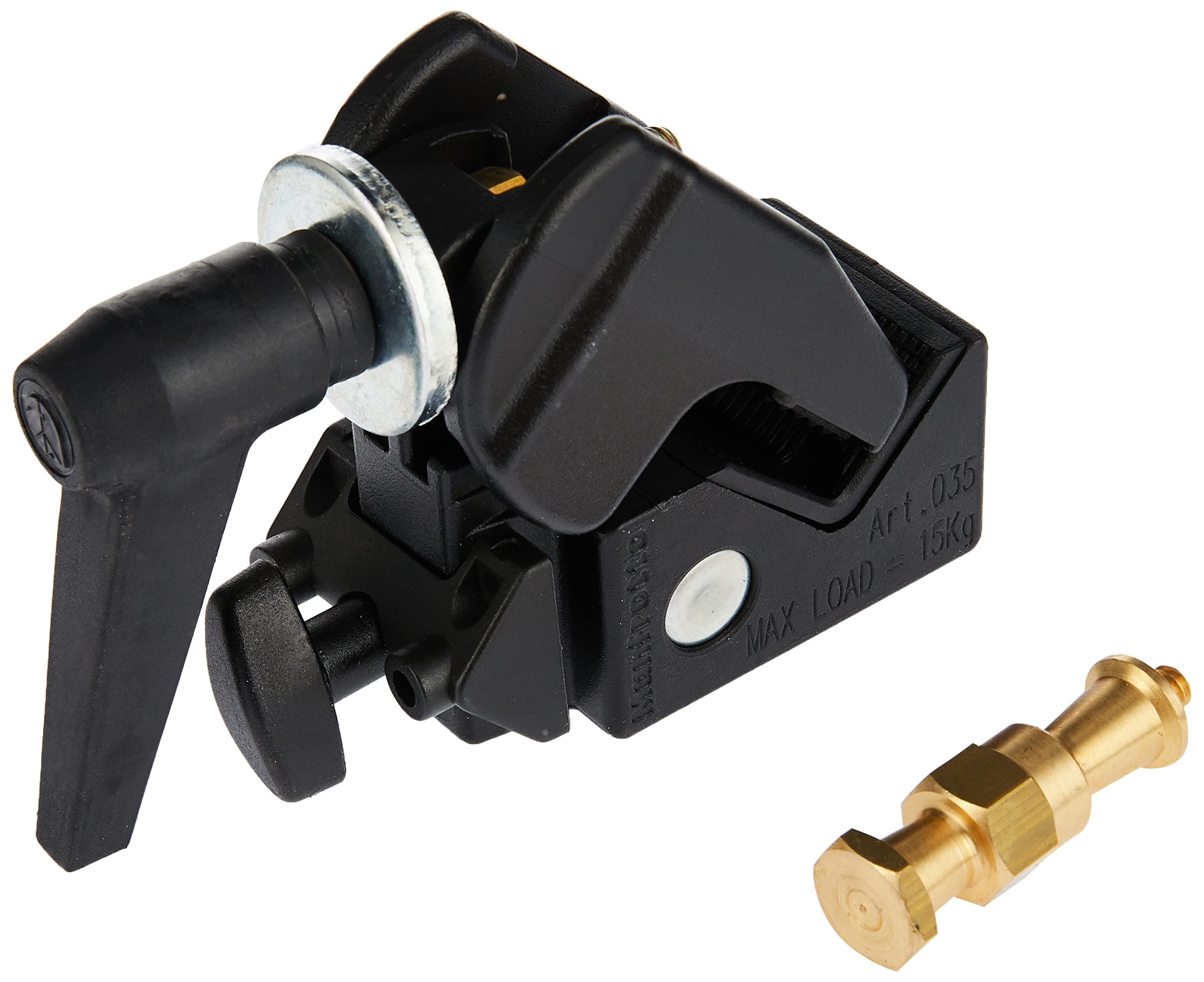 Manfrotto 244RC Variable Friction Magic Arm Quick Release (Black) & 035RL Super Clamp with 2908 Standard Stud - Replaces 2900 - Black