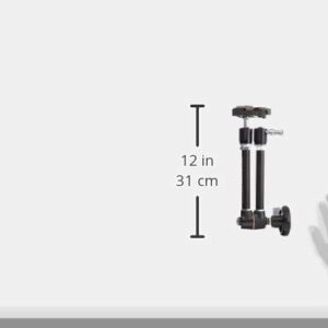 Manfrotto 244RC Variable Friction Magic Arm Quick Release (Black) & 035RL Super Clamp with 2908 Standard Stud - Replaces 2900 - Black