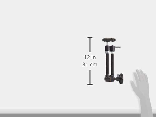 Manfrotto 244RC Variable Friction Magic Arm Quick Release (Black) & 035RL Super Clamp with 2908 Standard Stud - Replaces 2900 - Black