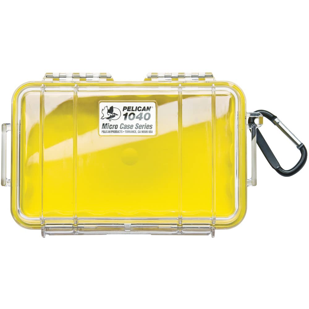 Pelican 1040 Micro Cases (Yellow/Clear) and (Blue/Clear)