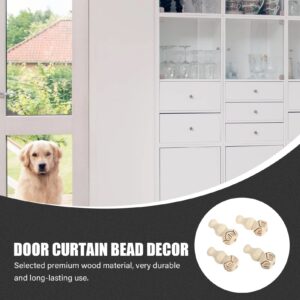 200pcs Curtain Accessories White Wood One Body Partition