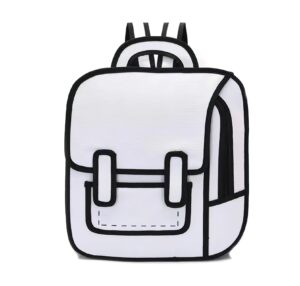laureltree kawaii aesthetic cute funny 2d cartoon backpack laptop travel bag school students suppliers teens girls (white)…