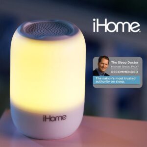 iHome Night Light with Sound Machine for Baby, Portable White Noise Machine with Sleep Sounds and Lullabies for Kids to Sleep, Ideal for Baby Shower Gifts