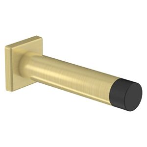 national hardware n830-528 reed door stop, 3", brushed gold with matte black tip