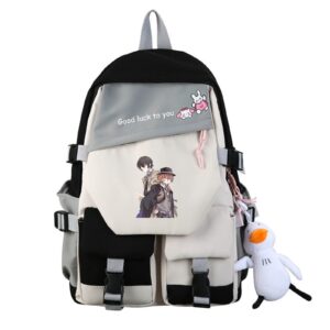 isaikoy anime bungo stray dogs backpack students bookbag shoulder school bag daypack laptop bag 1