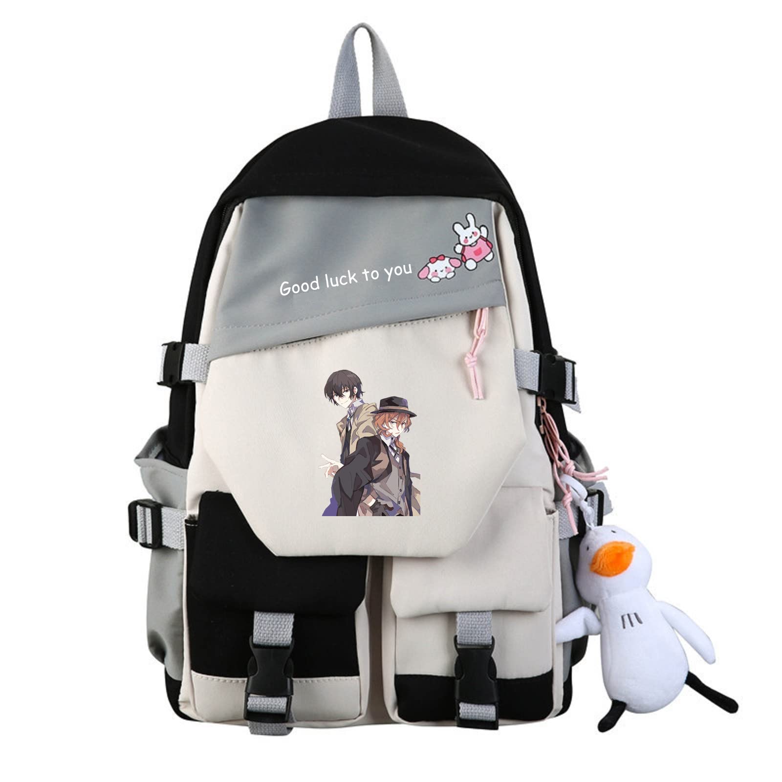 ISaikoy Anime Bungo Stray Dogs Backpack Students Bookbag Shoulder School Bag Daypack Laptop Bag 1