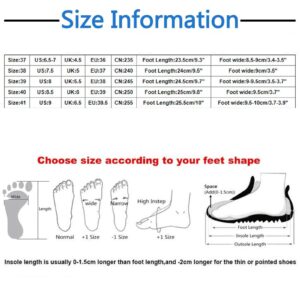 MLAGJSS Mesh Walking Loafers Tenis para Mujeres Womens Wedge Heels Womens Athletic Shoes White Sneaker(0712A115 Black,Size 7.5)