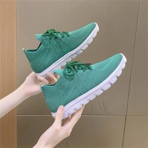 MLAGJSS Slip ons Memory Foam Flats Women's Sneakers Walking Sneakers Womens Sneakers Size 11 Walking Sneakers (0712A324 Mint Green,Size 8)