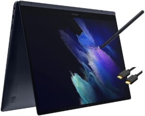 samsung galaxy book pro 360 15.6-inch 2-in-1 touchscreen (i7-1165g7, 16gb ram, 1tb pcie ssd, active stylus), fhd convertible laptop, thunderbolt 4, backlit, fingerprint, windows 11 home (renewed)